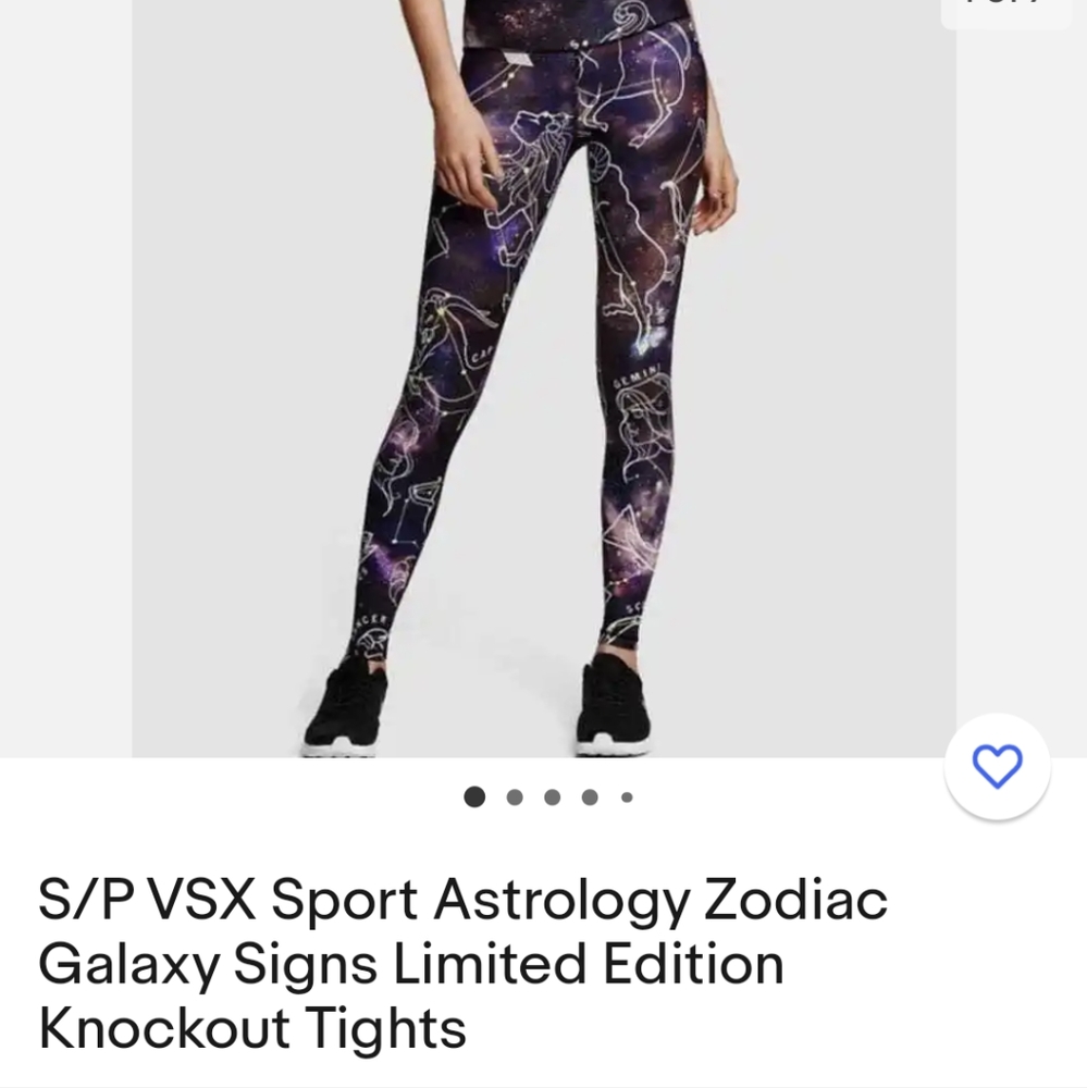 VSX sport limited edition Zodiac Victoria's Secret knockout tights leggings S